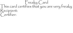 Freaky Card Meme Template