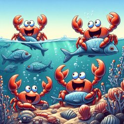 Happy Crabs Meme Template