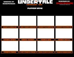 Undertale Controversy Meme Template