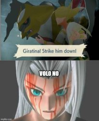 sephiroth is scared of volo Meme Template