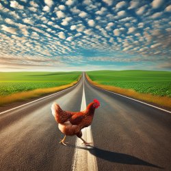 Chicken crossing the road Meme Template