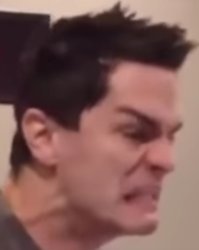 Sam Witwer angry 2 Meme Template