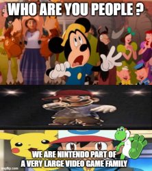 mickey and friends meets who Meme Template
