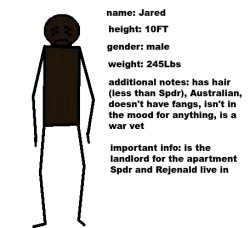 Jared's info Meme Template