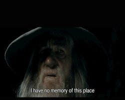 Gandalf i have no memory of this place Meme Template
