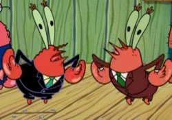 Mocking Mr Krabs Meme Template