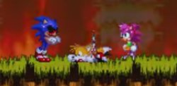 Amy Betaryed Tails For sonic.exe Meme Template