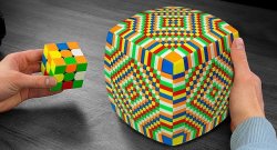 Easy Rubiks Cube vs Hard Rubiks Cube Meme Template