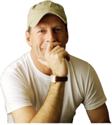 Bruce Willis Hat Transparent Background Meme Template