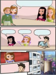 Boardroom Meeting suggestion Sofia the First Meme Template