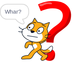 whar? scratch cat Meme Template