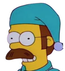 Ned Flanders Head Transparent Background Meme Template