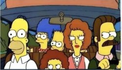 Homer smiles in the car Meme Template
