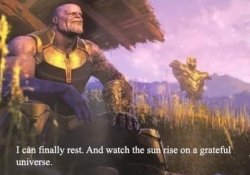 Thanos can finally rest Meme Template
