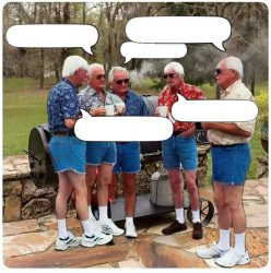 Annual meeting of elderly white men Meme Template