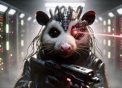 Borg Opossum Meme Template