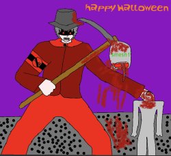 MEPIOS kills thesmesh1 (late Halloween special) Meme Template