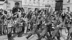 german soldiers marching Meme Template