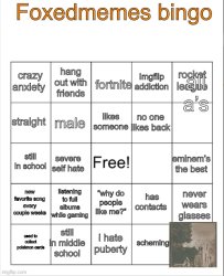 FoxedMemes bingo! Meme Template