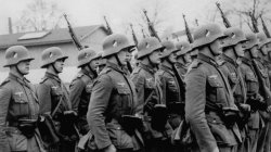 german soldiers marching Meme Template
