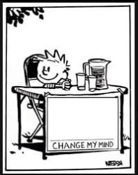 Change my mind Calvin Meme Template