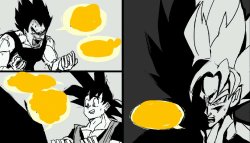 Goku and Vegeta comic Meme Template