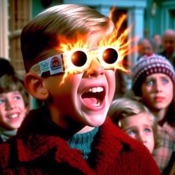 Christmas Story - burn your eyes Meme Template