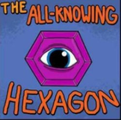 The all knowing hexagon Meme Template