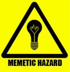 SCP Memetic Hazard Label Meme Template