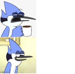 Mordecai hotline bling Meme Template