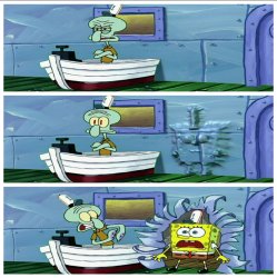 Spongebob Metal wall Meme Template
