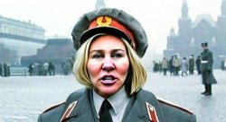 Moscow MTG Marjorie Taylor (Comrade) Greene_Putin's new darling Meme Template