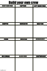 Build your own crew Meme Template