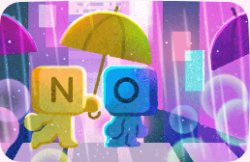 Valentines Google Doodle "NO" Meme Template