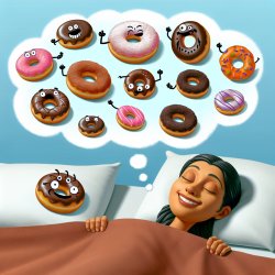 Dreaming of doughnut funny Meme Template