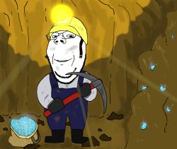 Miner soyjak Meme Template