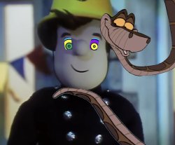 Kaa and Fireman Sam 3 Meme Template