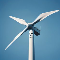 wind turbine with a face Meme Template