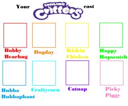 Make Your Own Smiling Critters Cast Meme Template