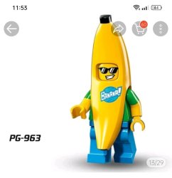 Lego banana minifig Meme Template