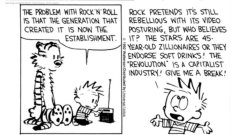 Calvin and Hobbes On rock and roll Meme Template