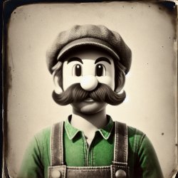 Vintage Luigi Meme Template