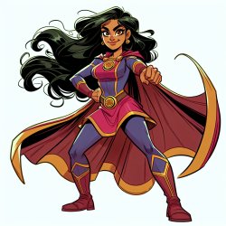 female super hero power stance Meme Template