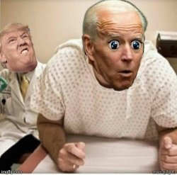 Biden Trump prostate exam Meme Template