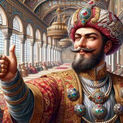 ottoman sultan giving thumps up Meme Template