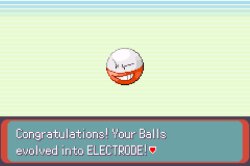 Your balls evolved into Electrode Meme Template