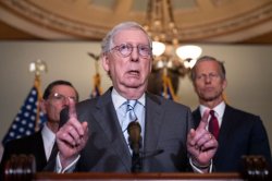 Mitch McConnell finger signs Meme Template