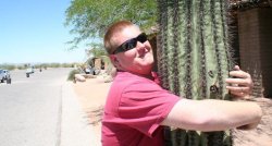 Man hugging cactus Meme Template