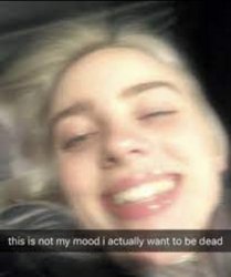 Mood Billie Eilish Meme Template