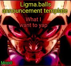 Ligma.balls Announcement Template Meme Template